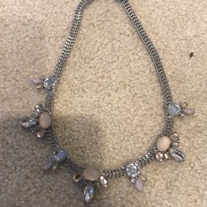 Pink floral necklace